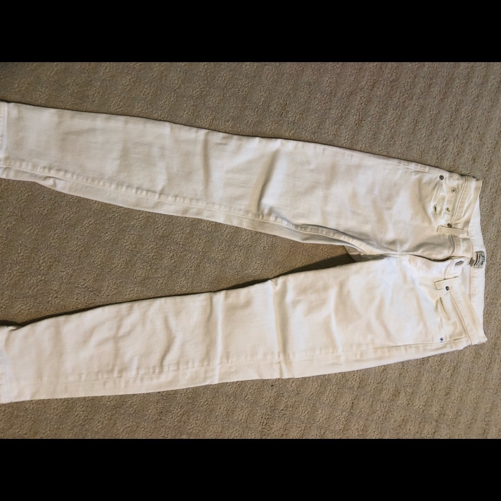 J crew white toothpick jeans